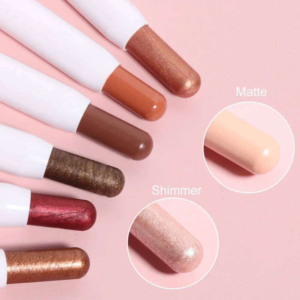 Pencil Easy To Use Colorful Eyes Makeup Stick Matte Pearlescent Eyeshadow Double Head Cosmetics Waterproof X250726
