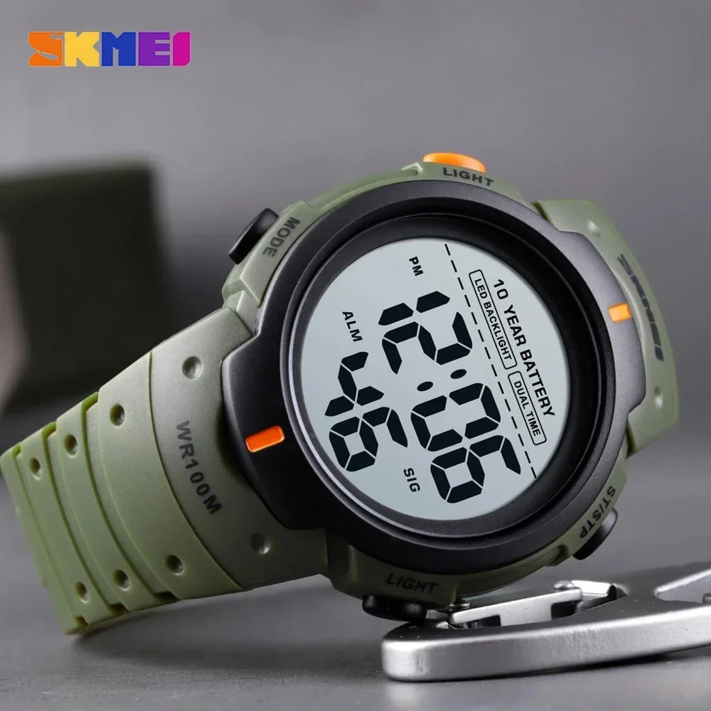 1560 Sports Digital Wristwatches for Men Waterproof Stopwatch Electronics Mens Watch with Backlight Alarm Reloj Masculino 1251 250724