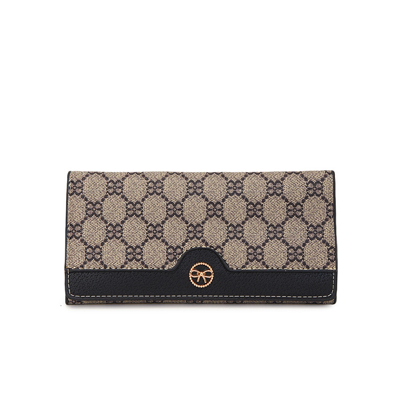 Designer Wallet High Quality Large-capacity Multi-card Slot Printed Wallets Retro Classic Long And Short Wallets