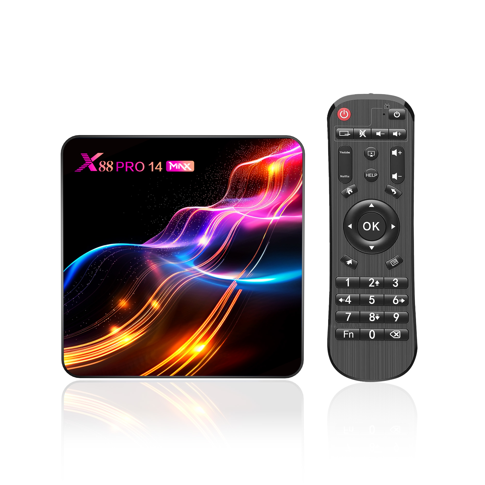 X88 Pro 14 Max 4G 64GB TV BOX Android 14 Smart Android TVBOX RK3528 Dual Band Wifi6 3D 8K BT Media Player Set Top Box