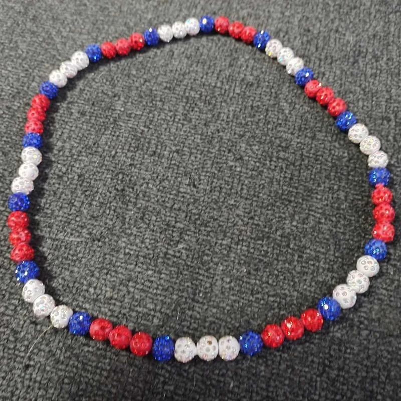 Baseball Necklace for Men Bling Baseball Necklace Rhinestone Ball Beaded Necklace baseball Players Lovers Inspired Jewelry 250722