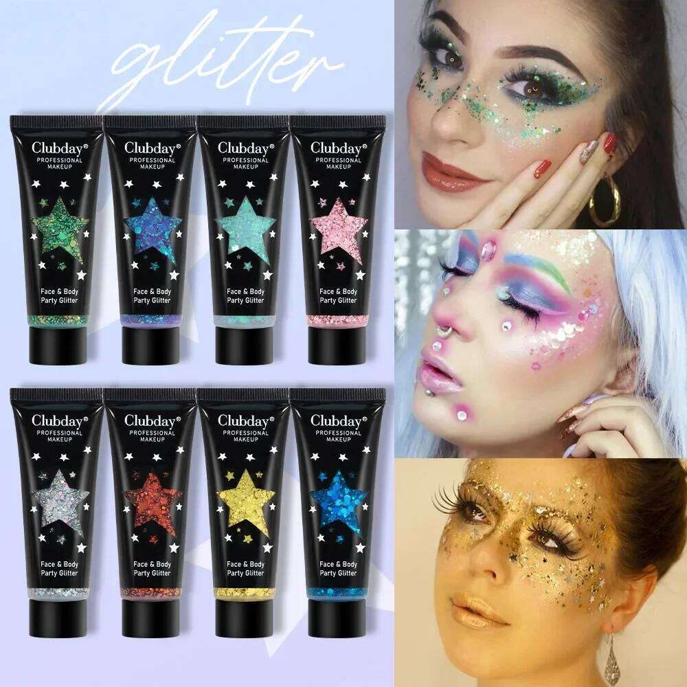 Liquid Glitter Gel Christmas Makeup Chameleon Sparkly Eyeshadow Hair Face Body Nail DIY Party ltifunctional Make Up X250726
