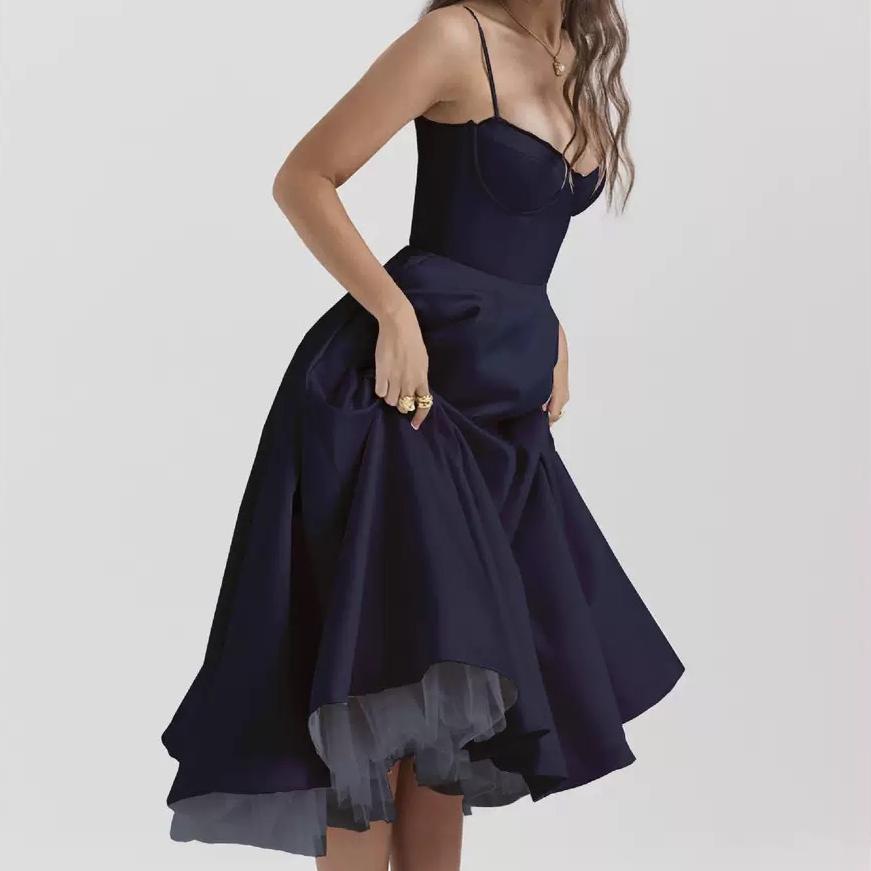 Free shipping designer dress for women Temperament dress with a sense of drape for commuting slim and medium length skirt