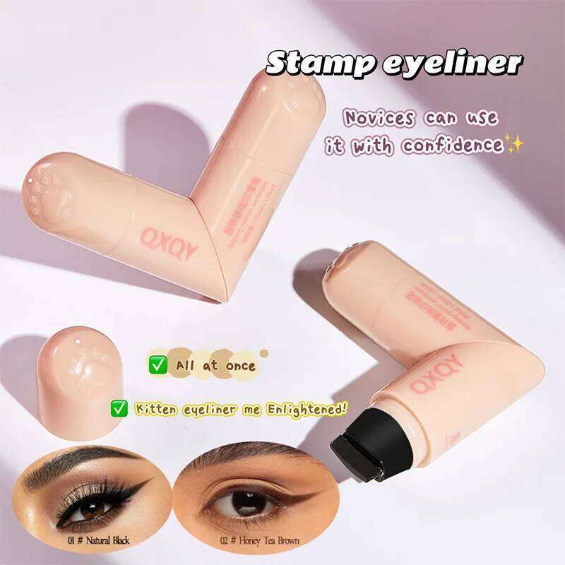QXQY Easy Stamp Wing Eyeliner Pen - Dual Ended (Stamp + Pencil), Waterproof, Quick Dry, All Day Wear, Foolproof Application, s X25072