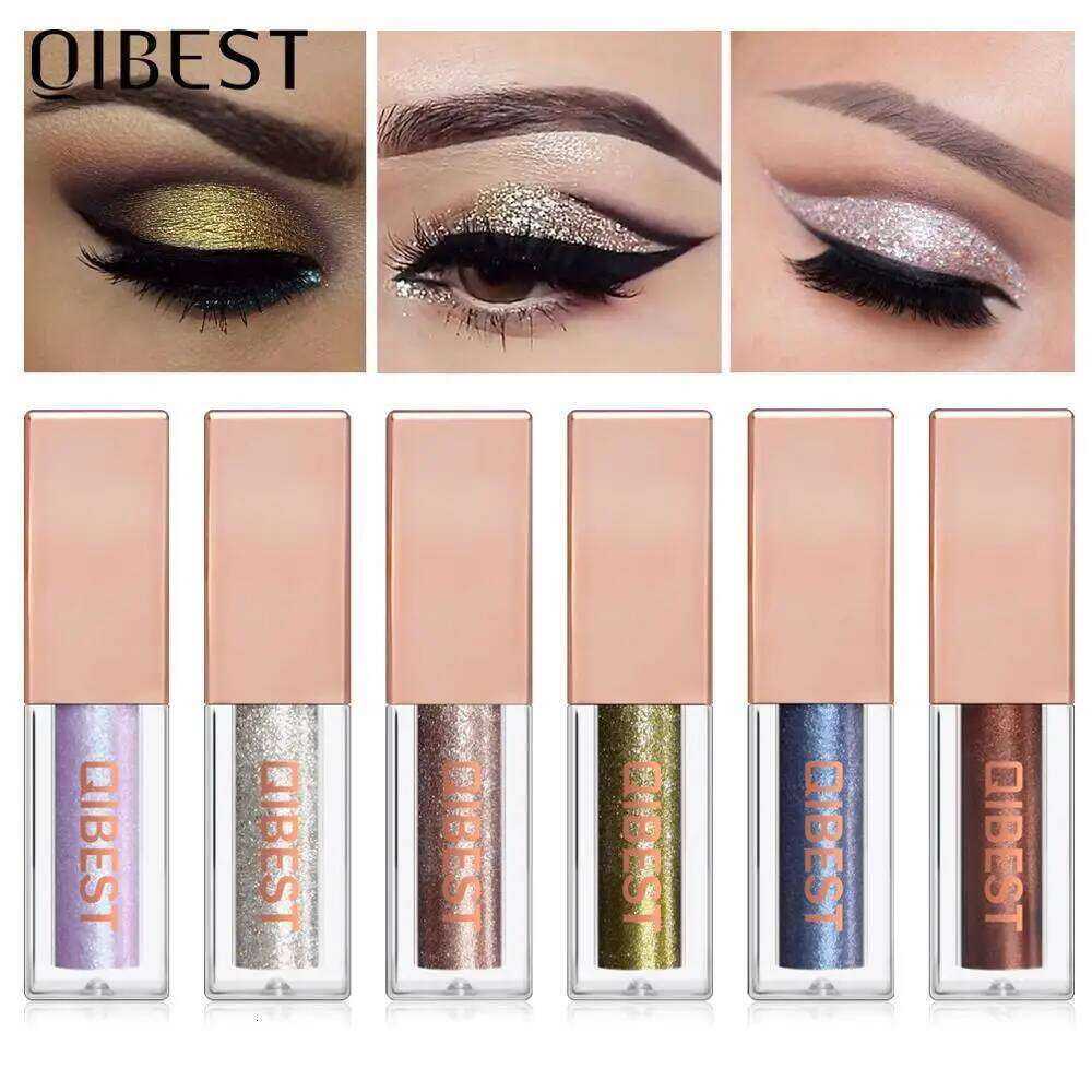 QIBEST 15 Colors Pigment Eyeshadow Light Waterproof Glitter Shimmer Metallic Dia Liquid Eye Shadow Beauty Cosmetics X250726