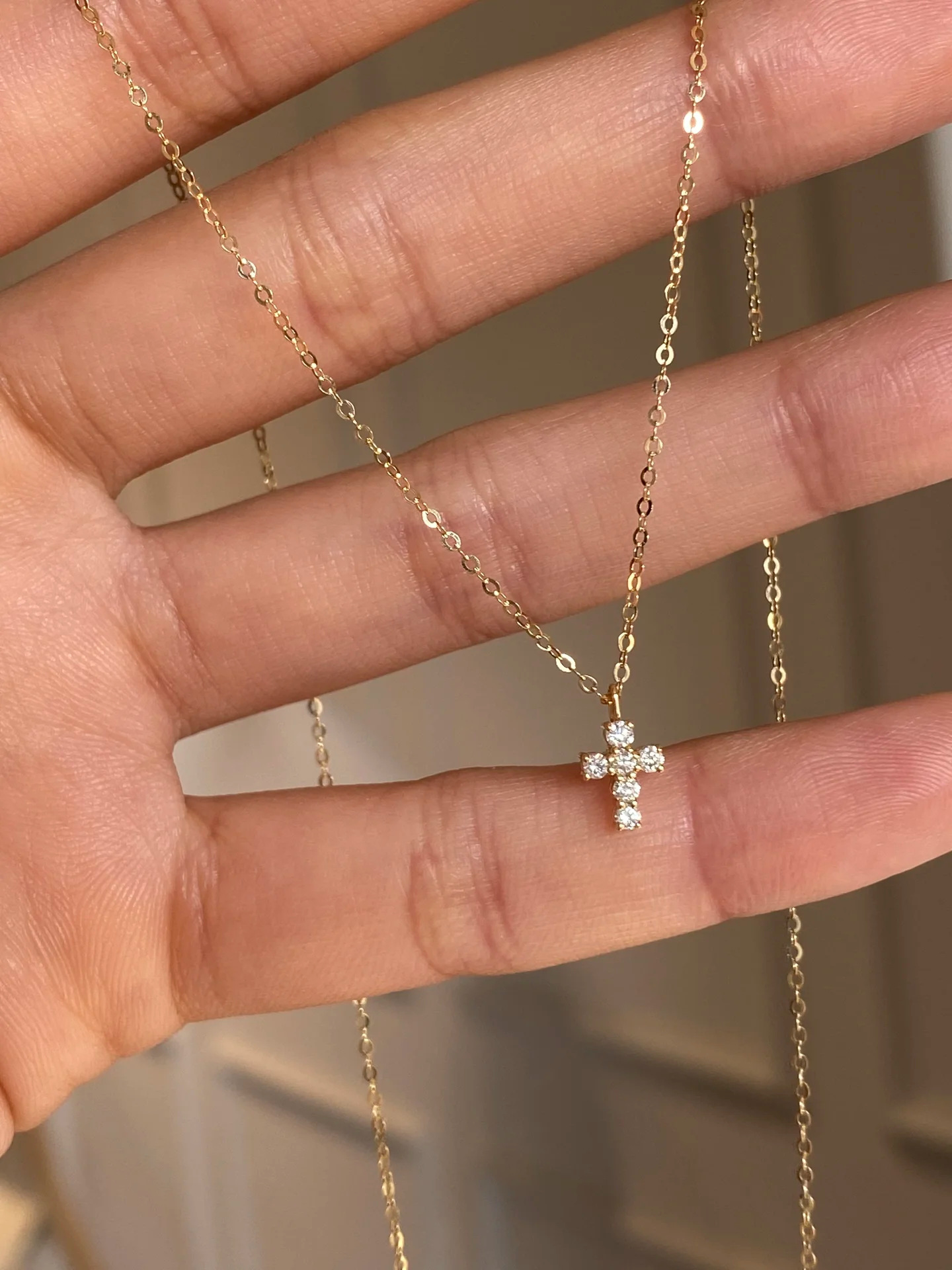 Choucong Brand Cross Pendant Vintage Jewelry Genuine 100% S925 Sterling Silver Round Cut White Lab Moissanite Diamond Party Women Clavicle Necklace Gi