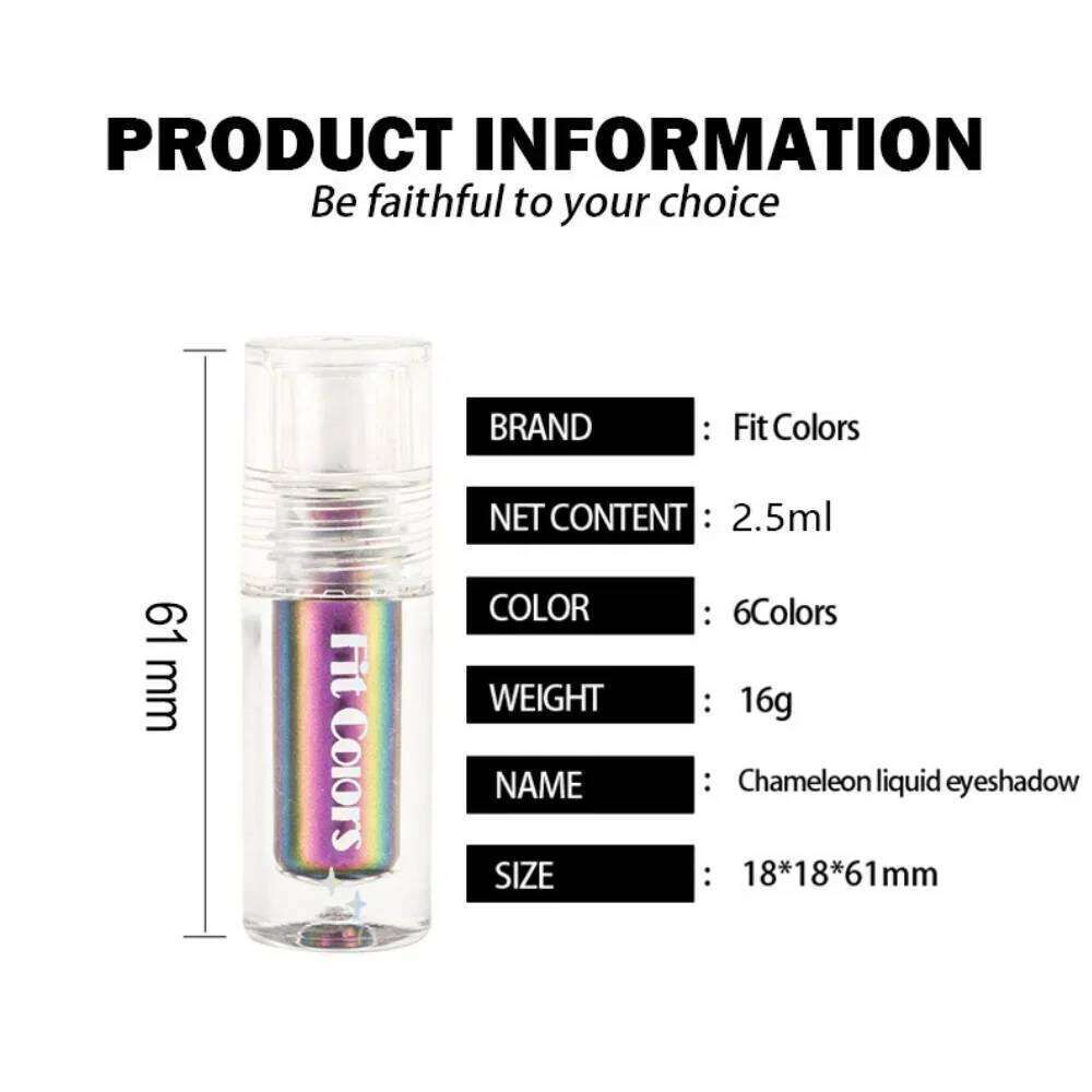 Personalized Makeup Chameleon Liquid Shadow Waterproof Lasting No Sdging Shiny Metallic Lipstick Eye Glitter Pigment X250726