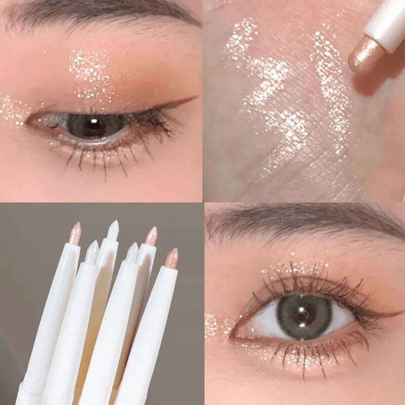 Matte eyeliner pencil, glitter metal eyeshadow stick, pearl dark bright red, suitable for sic festivals X250726