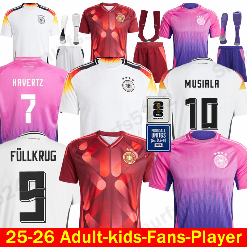 24 25 26 Germany Soccer Jerseys Player HUMMELS KROOS GNABRY WERNER MUSIALA MULLER HAVERTZ WIRTZ PAVLOVIC GUNDOGAN football shirt soccer jerseys Retro jersey