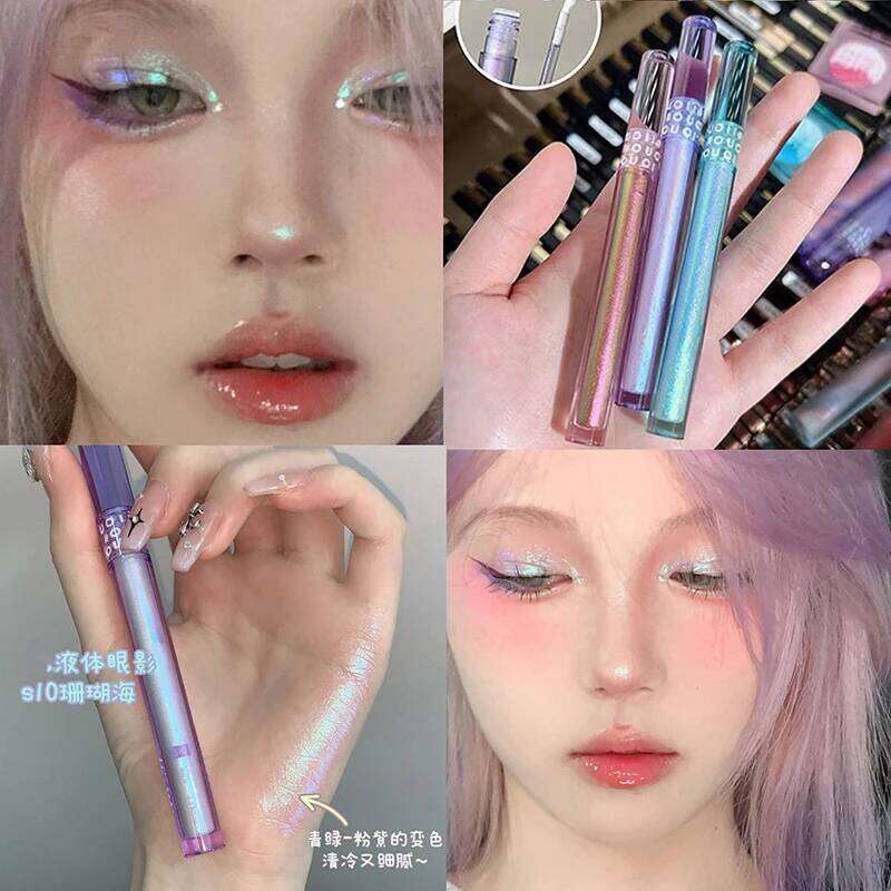 Liquid Eyeshadow Make Up,Lying Silkworm Pearly Shimmer High Light Eyeliner Pen For sic Festival,Waterproof Glitter Eye Makeup X250726