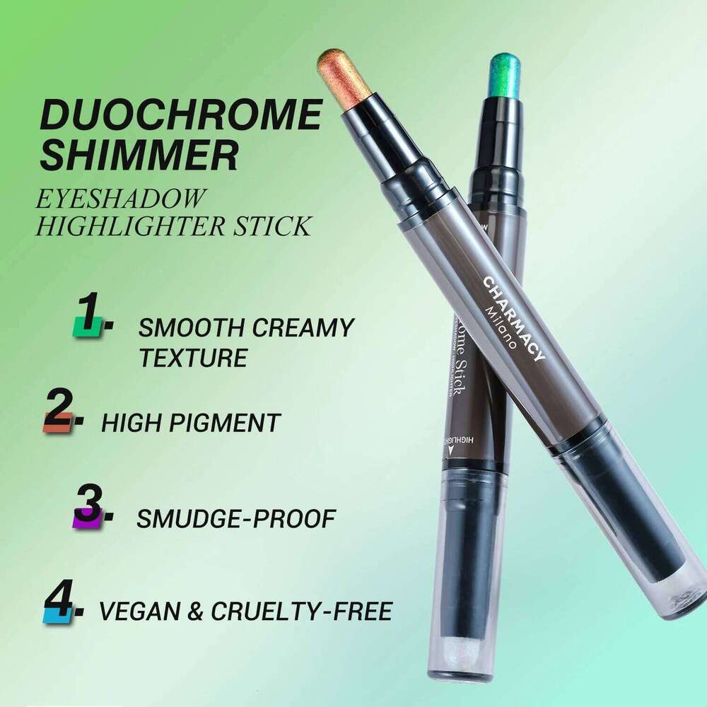 CHARY 2 In 1 Duochrome Eyeshadow Pen Profesional Contouring Foundation Highlighter Waterproof Glitter Portable Maquille X250726