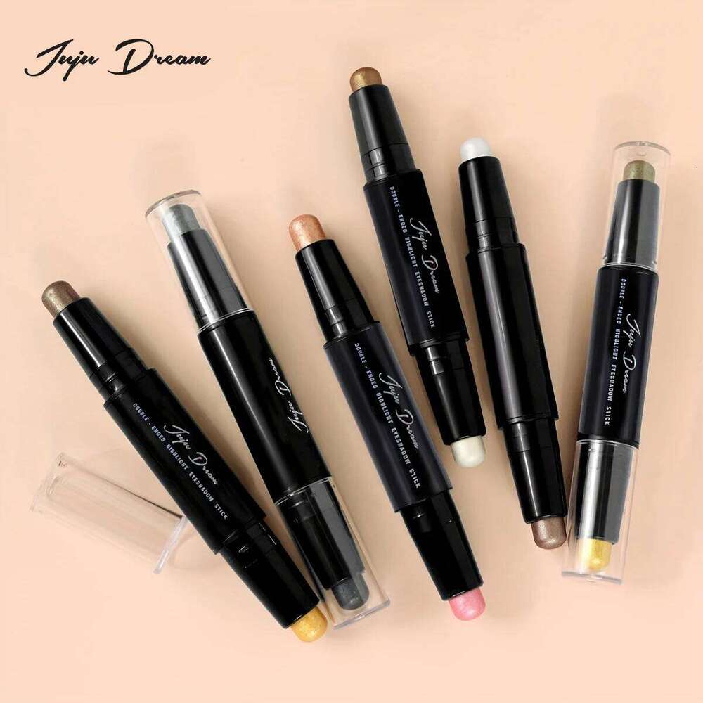 3 color double-ended stick pearlescent matte long-lasting eye shadow pen contour portable makeup cosmetics X250726