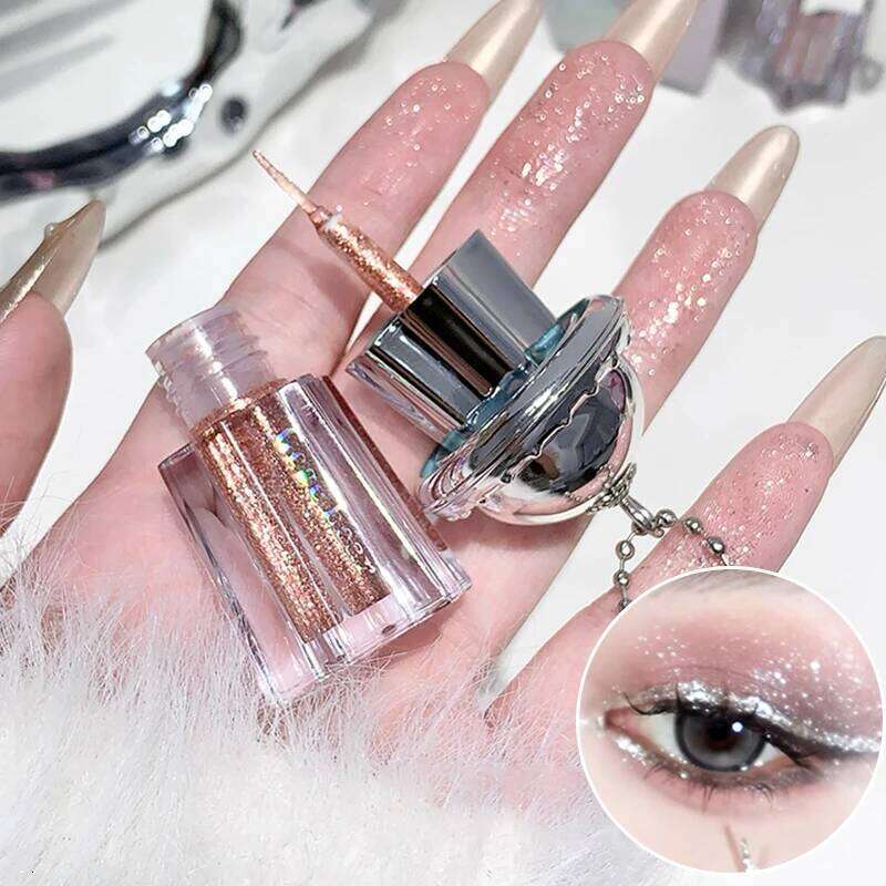 Glitter Highlighter Liquid Eyeshadow Fine Sparkling Pearly Dia Eye Shadow Shimmer Brightening Contouring Makeup Cosmetic X250726