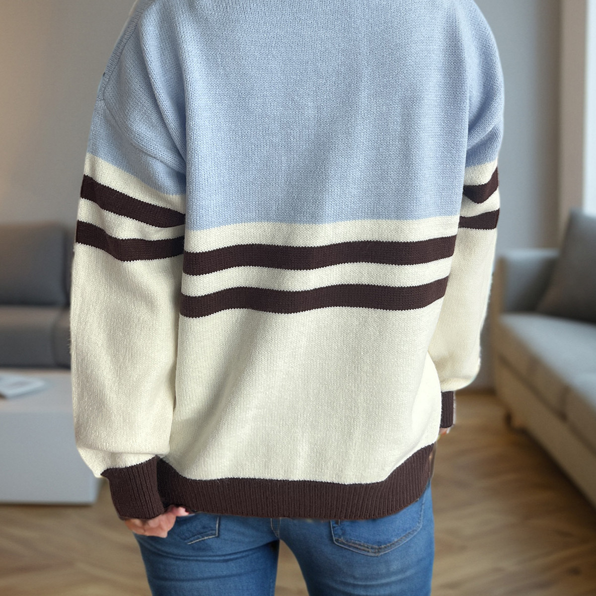 hot Free shipping designer sweater for women Casual and fashionable sweater simple and slim fit knit base sweater