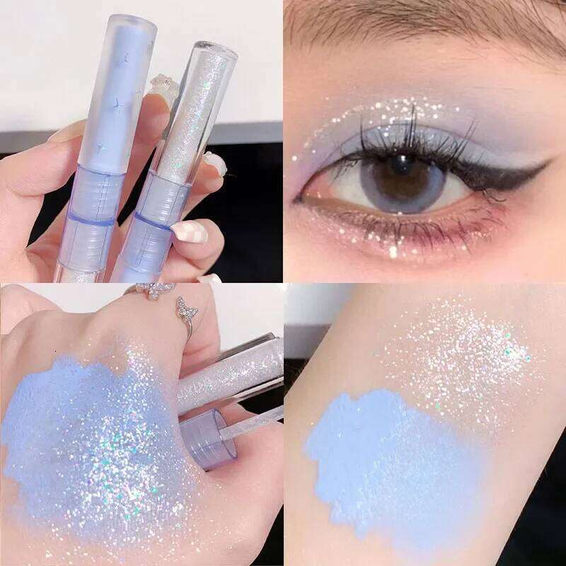 Double Ended Liquid Eyeshadow Matte Pearlescent Brightens The Eyelids Light And Long Lasting Makeup Film Is Not Easy To Remove X25072
