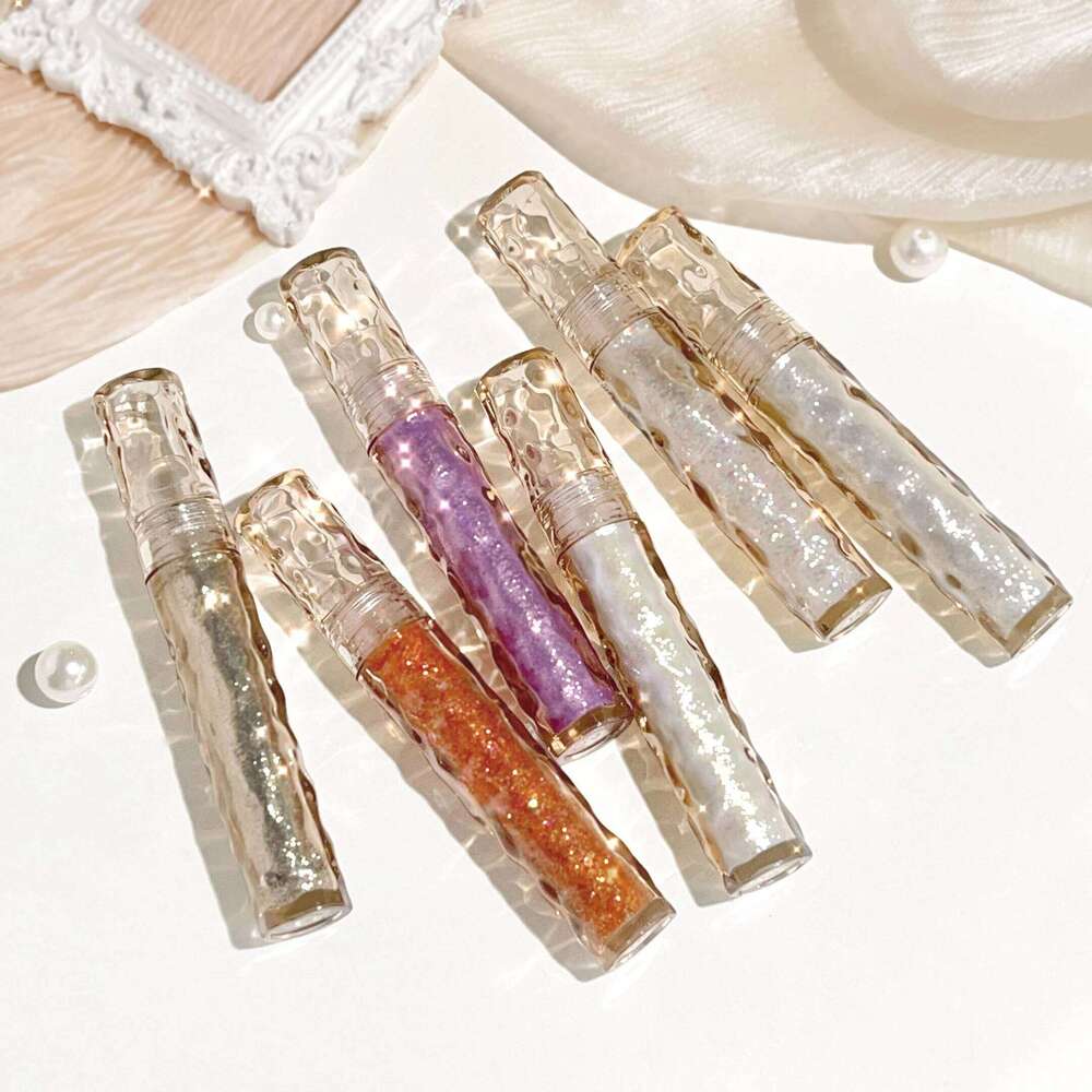 Super Flash, Pearlescent, Sequin, High Gloss Sleeping Silkworm Monochrome Eye Shadow Liquid Color Makeup X250726