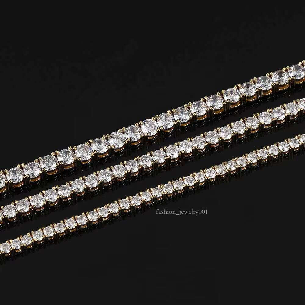 DS Jewelry Sale Cheap Hip Hop Men's Moissanite Tennis Necklace Chain