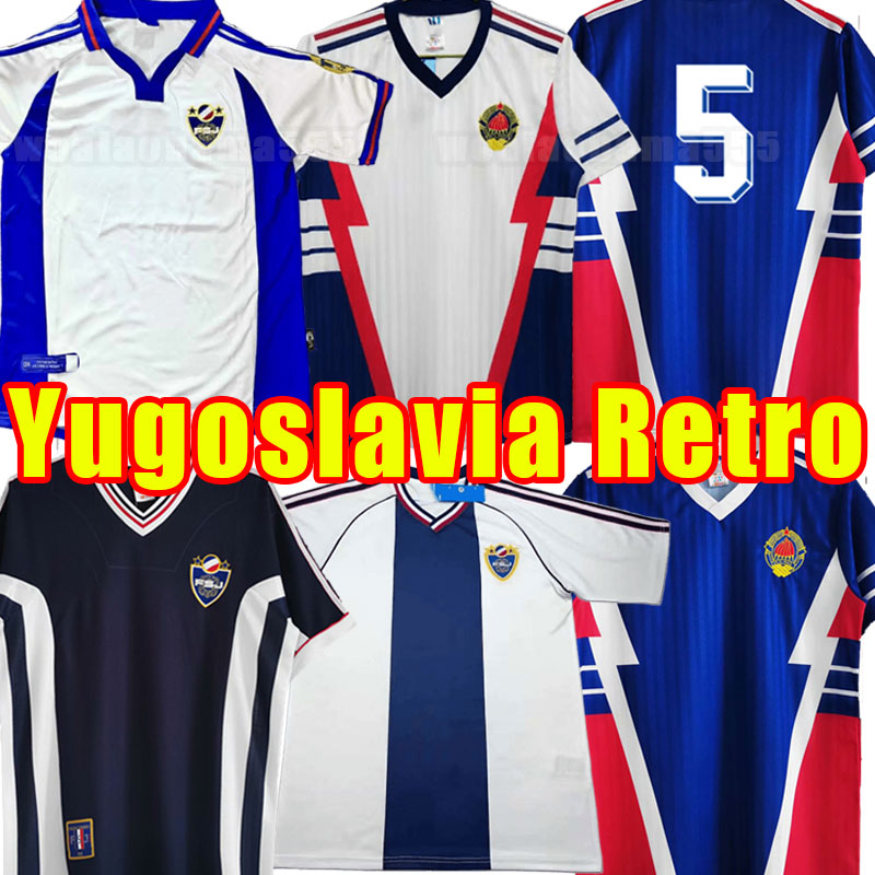 Yugoslavia retro soccer jerseys 1990 1992 1998 1999 Jugoslavija Mijatovic Pancev Stankovic Stojkovic SAVICEVIC classic vintage football shirt 2000 Mihajlovic