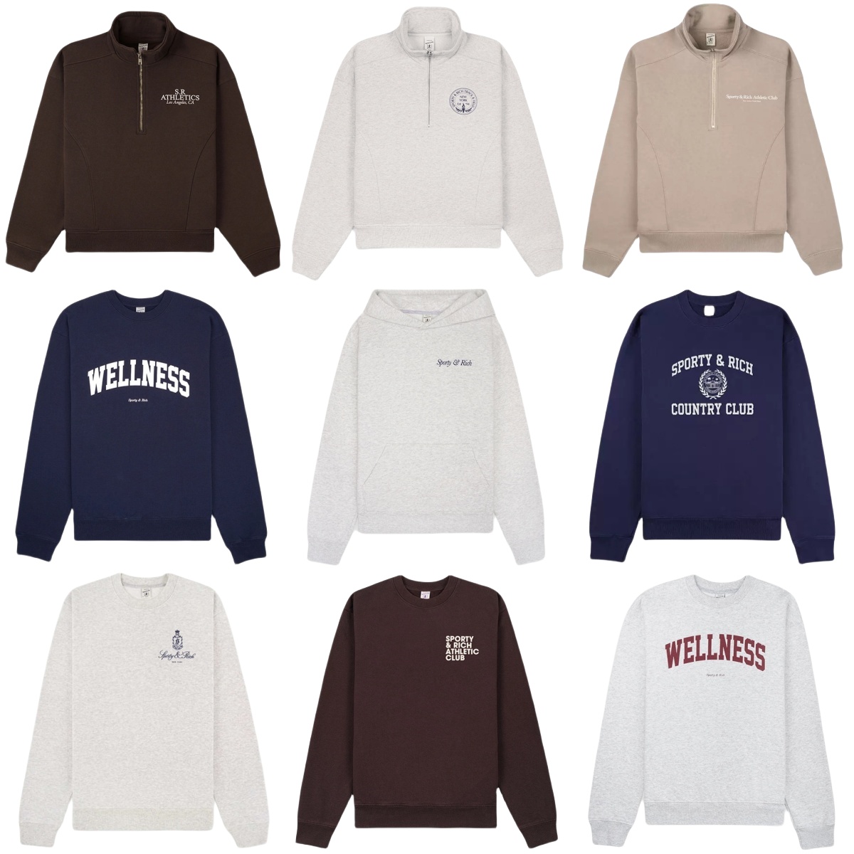 Sporty Rich Sweatshirt Women Designer Round Neck Sweaters Pullover Hoodie Fashion Sportshirts