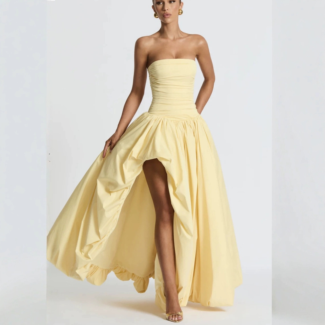 new Free shipping designer dress for women Elegant and fashionable dress simple and slim fit slimming commuting dress