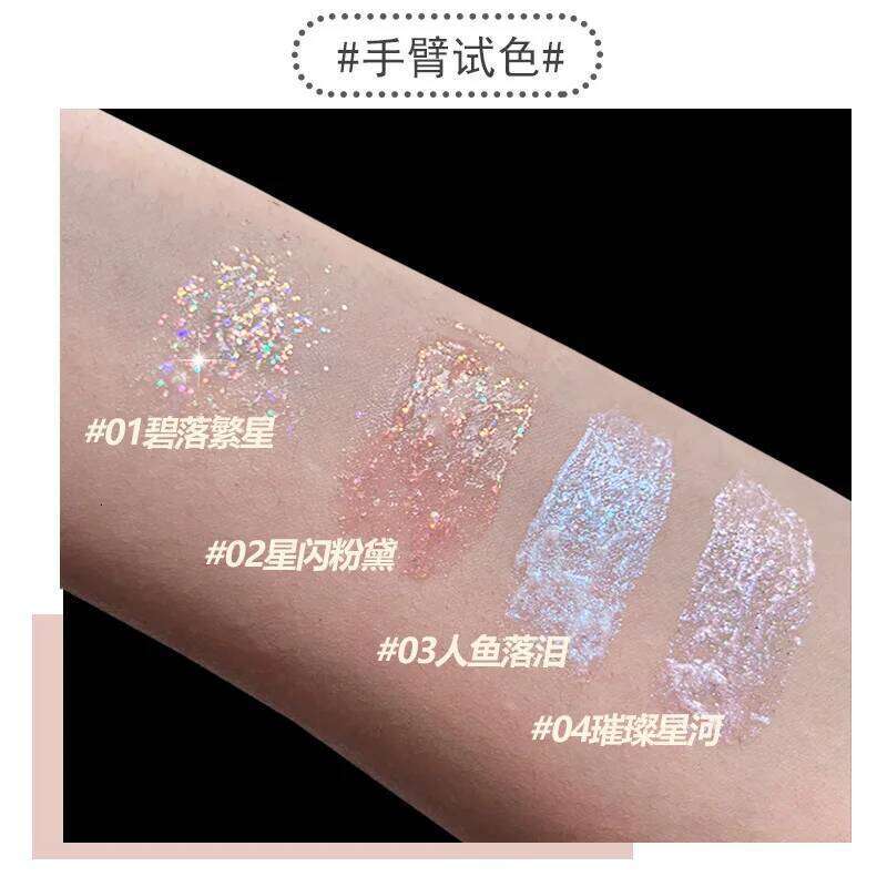 6 Colors Glitter Highlighter Liquid Eye Shadow Eyeliner Durable Waterproof Gold Shimmer Makeup Beauty Tool Cosmetics Maquille X250726