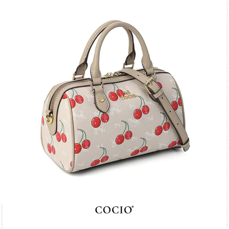 COCIO designer bag New Cherry handbag High Quality Fashion Versatile Womens Bag Large Capacity Commuter Leisure Pillow Bag