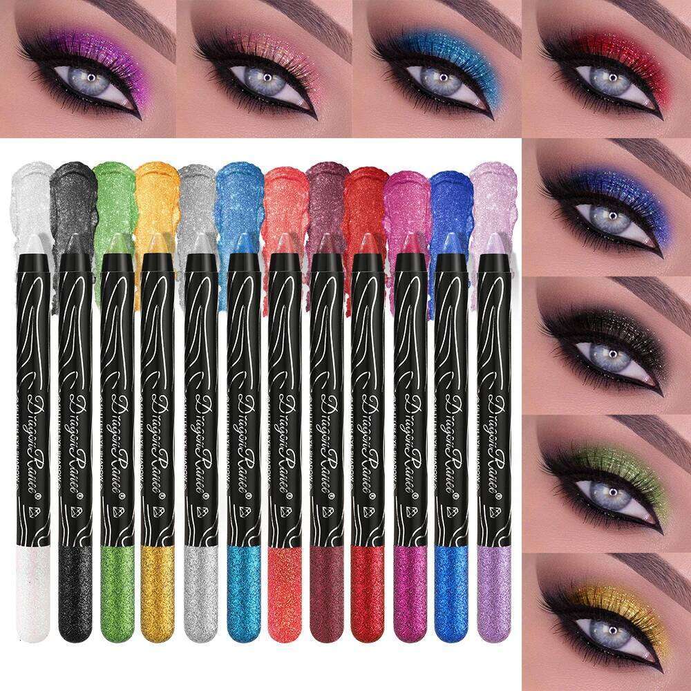 Stick Easy to Color Glitter Sequin Fine Shimmer Highlight Eye Exploding Holiday Stage Makeup Eyeshadow Pen X250726