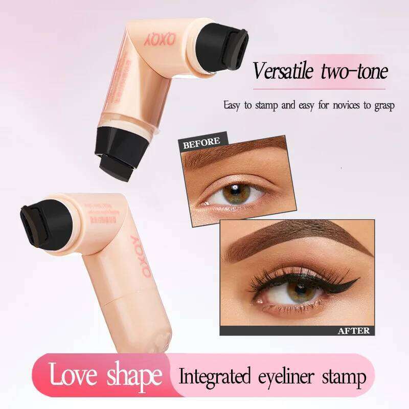 QXQY Easy Stamp Wing Eyeliner Pen - Dual Ended (Stamp + Pencil), Waterproof, Quick Dry, All Day Wear, Foolproof Application, s X25072