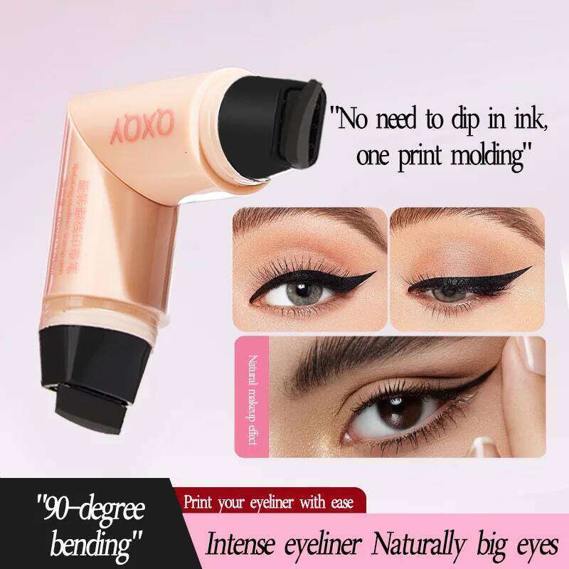 QXQY Easy Stamp Wing Eyeliner Pen - Dual Ended (Stamp + Pencil), Waterproof, Quick Dry, All Day Wear, Foolproof Application, s X25072