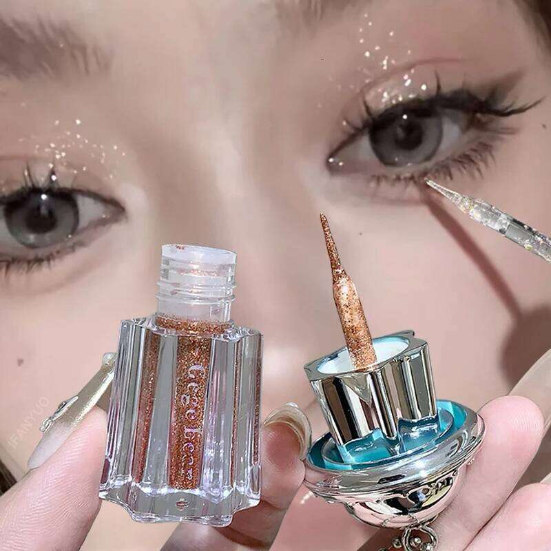 6 Colors Pearl Glitter Liquid Eyeshadow lti-pose Fine Sparkling Dia Wet Shadow Brightening Contouring Makeup Cosmetics X250726