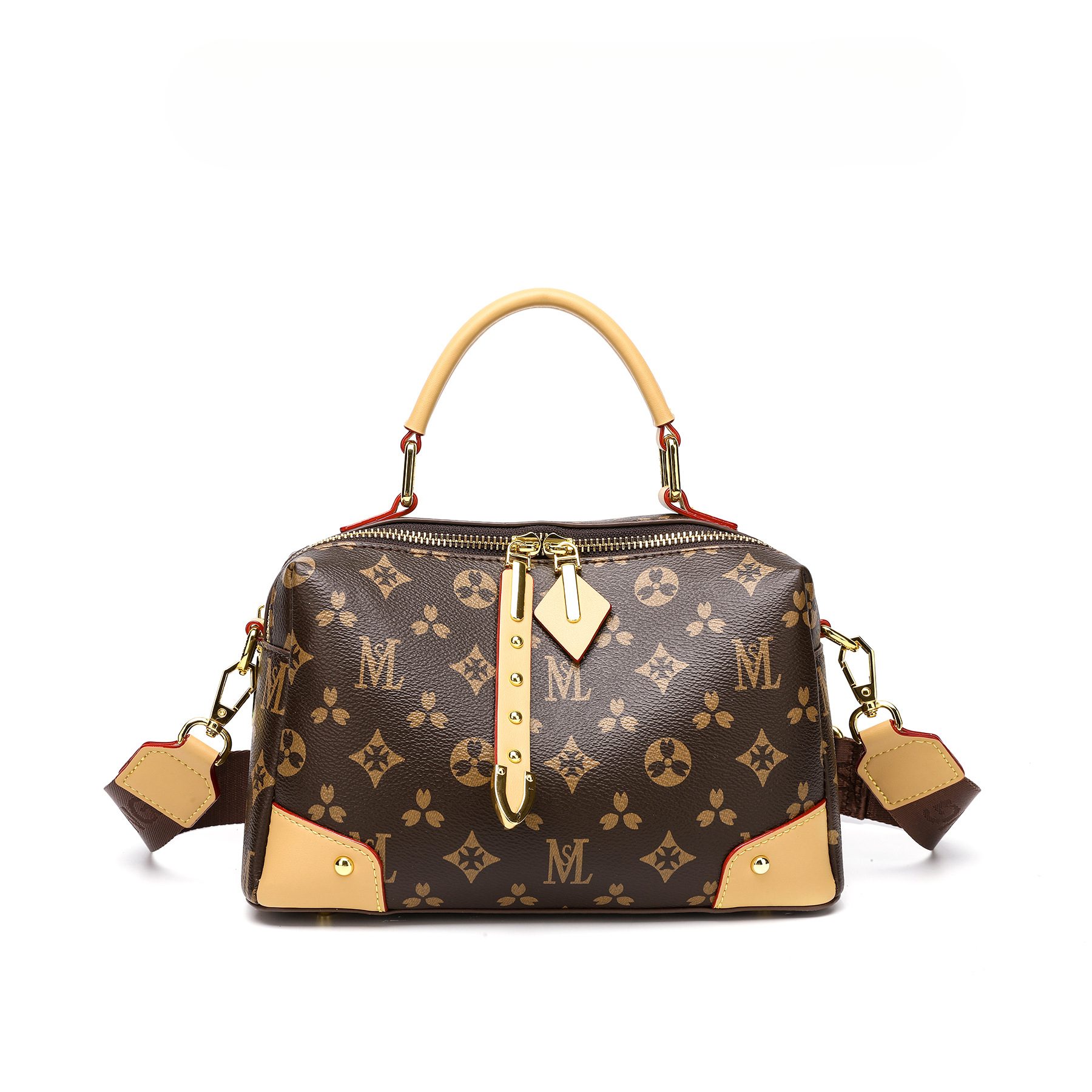 Luxury Brand Designer Bag 2025 New Classic European And American Retro Color Block Crossbody Bag Large-capacity Fashionable Commuting Single-shoulder 