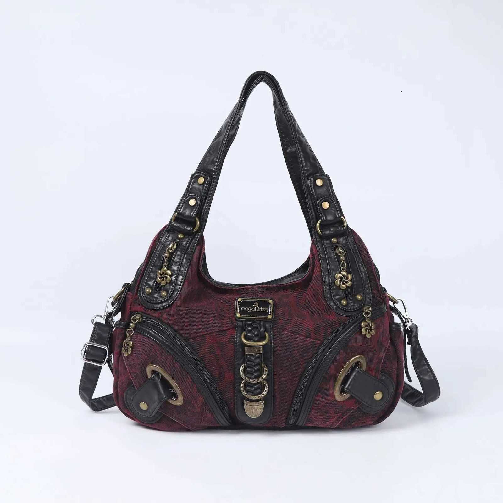 Angelkiss Women Handbags Leopard Bag Top-handle Handbag Fashion Satchel Dumpling Pack Shoulder Bag Tote Bag Hobos Large Purse Z250726
