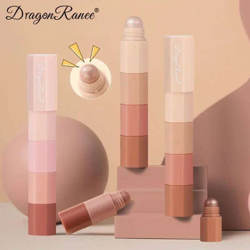 4 IN 1 Eyeshadow Stick Pearlescent Highlighter Lying Silkworm Pencil Eye Shadow Contour Pen Waterproof Glitter Matte Cosmetics X25072