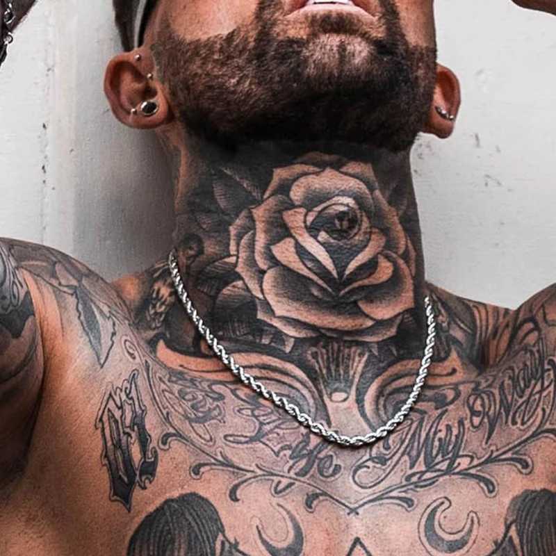 Men Ropes Long Stainless Steel Minimalist Twist Chain Necklace Available in Gold Color Silver Color 2 TO 5mm XJ250708