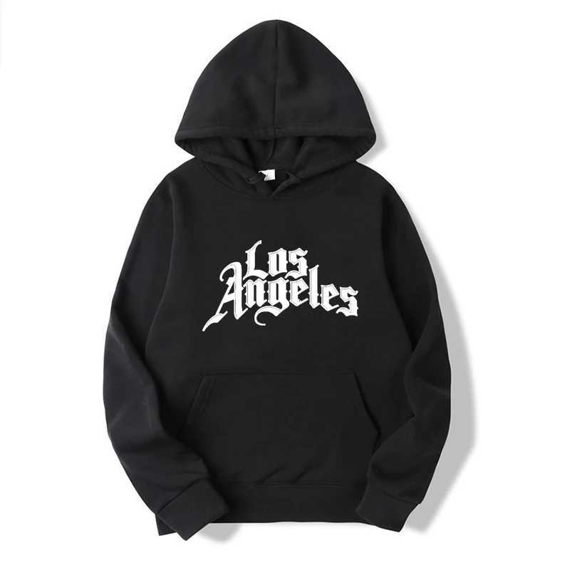 Los Angeles Printing Sweatshirts Mens Loose Hip Hop Style Hoodies High Quality Spring and Autumn Casual Hoodies W250408
