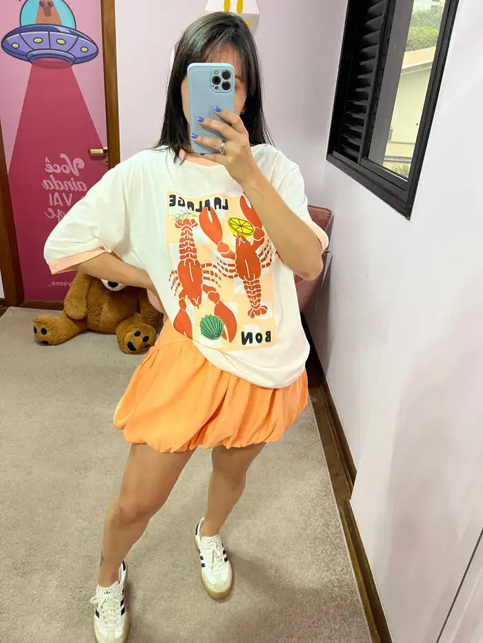 Y2k Casual Cartoon Lobster Graphic T Shirts Oversized Summer Women Harajuku Gothic Top Streetwear Couples Goth Women Clothing 250728