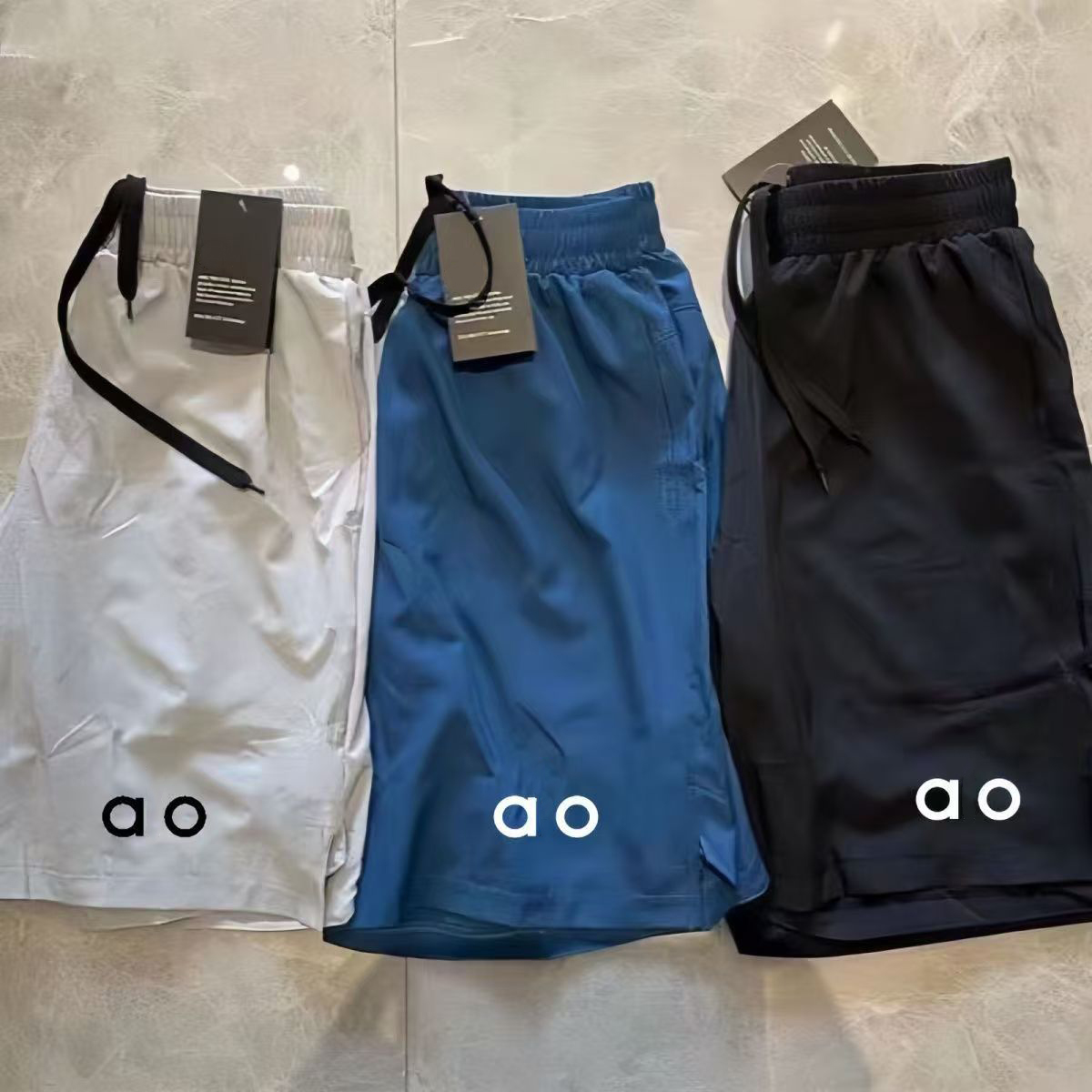 Summer new shorts fashion Joker loose quick-drying slim wide-leg pants Korean casual plus size shorts men.