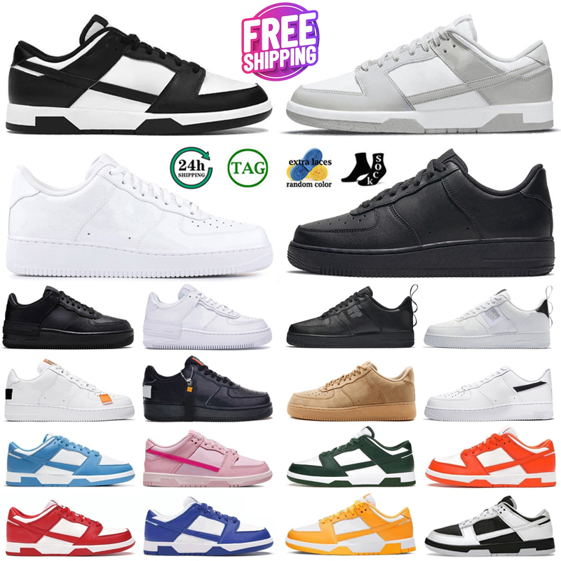 free shipping Desiger Casual Shoes One for Men Women trainers Classic 1 Triple White Shadow Black Wheat Outdoor Sports Platform Skate Sneakers