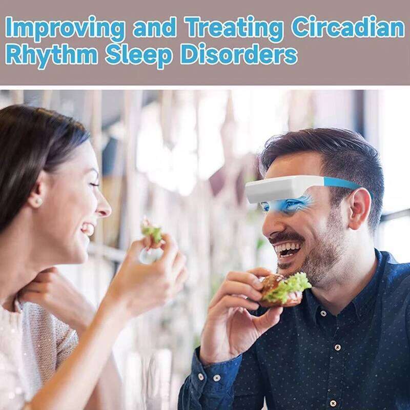 SAD Light Therapy Glasses Anti-Aging Eyes Fatigue Relief Relaxation Phototherapy Eye Massage assage Beauty Device