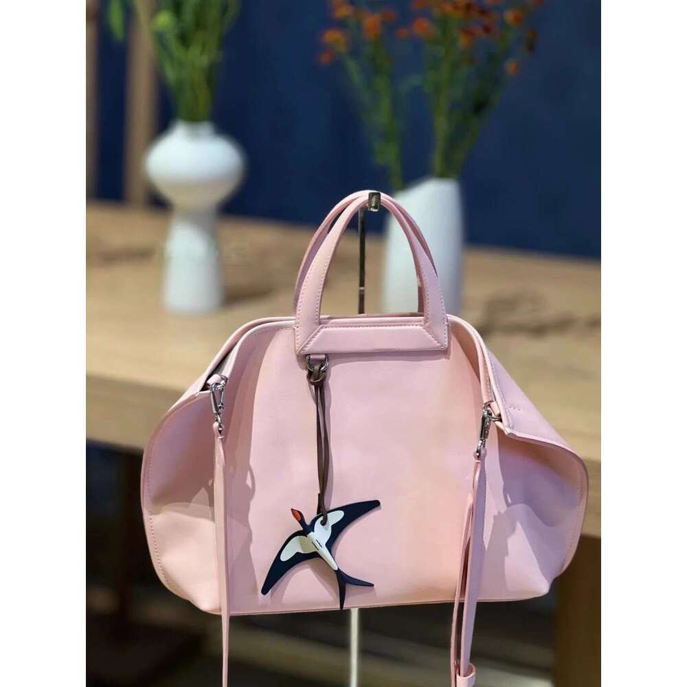 toteBag Shoulder bag ROSE NOIRE Internet Celebrity Same Style Early Spring Folded Ear Genuine Leather Tote Bag