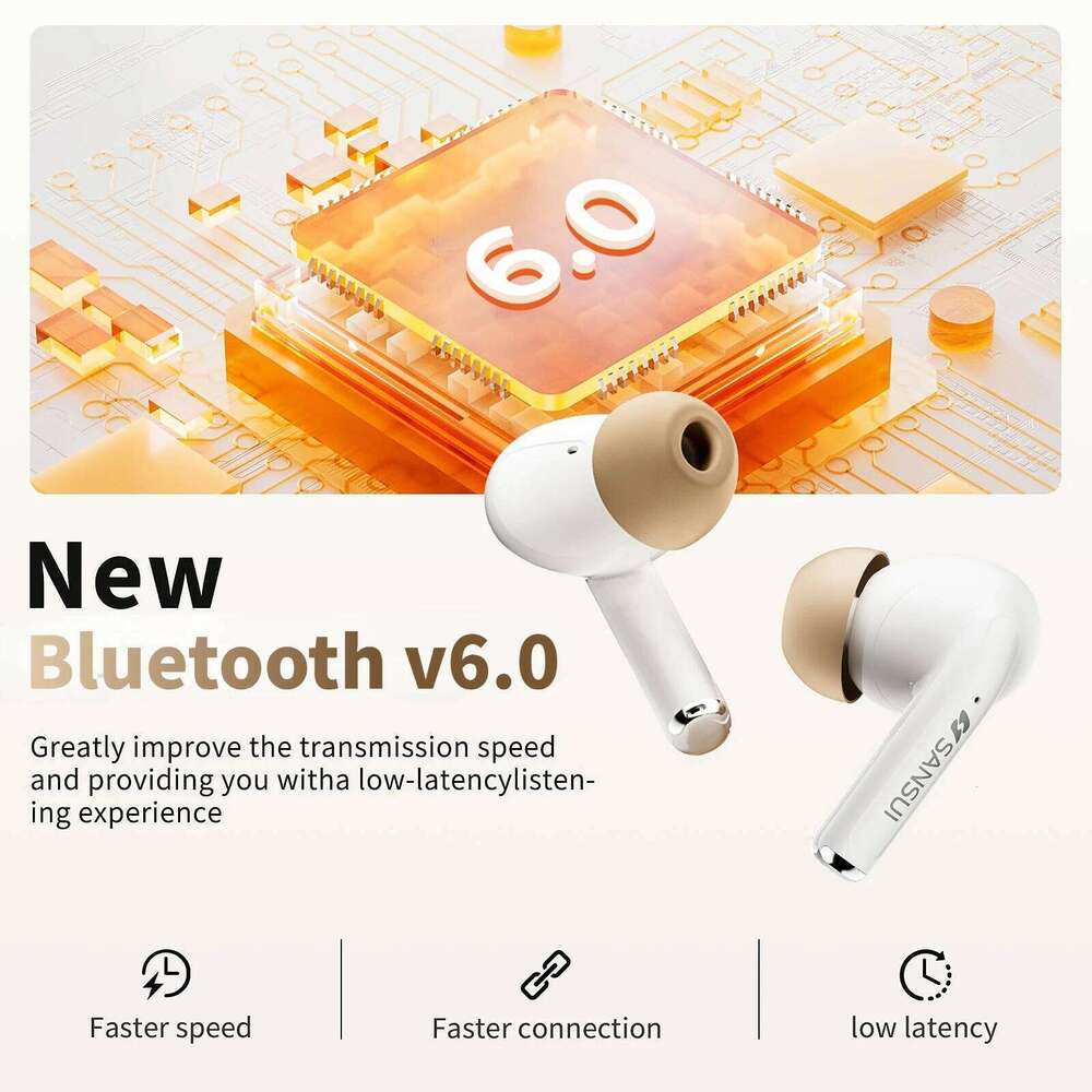 Designer brand niche Db Bluetooth active noise cancellation headset with language translation