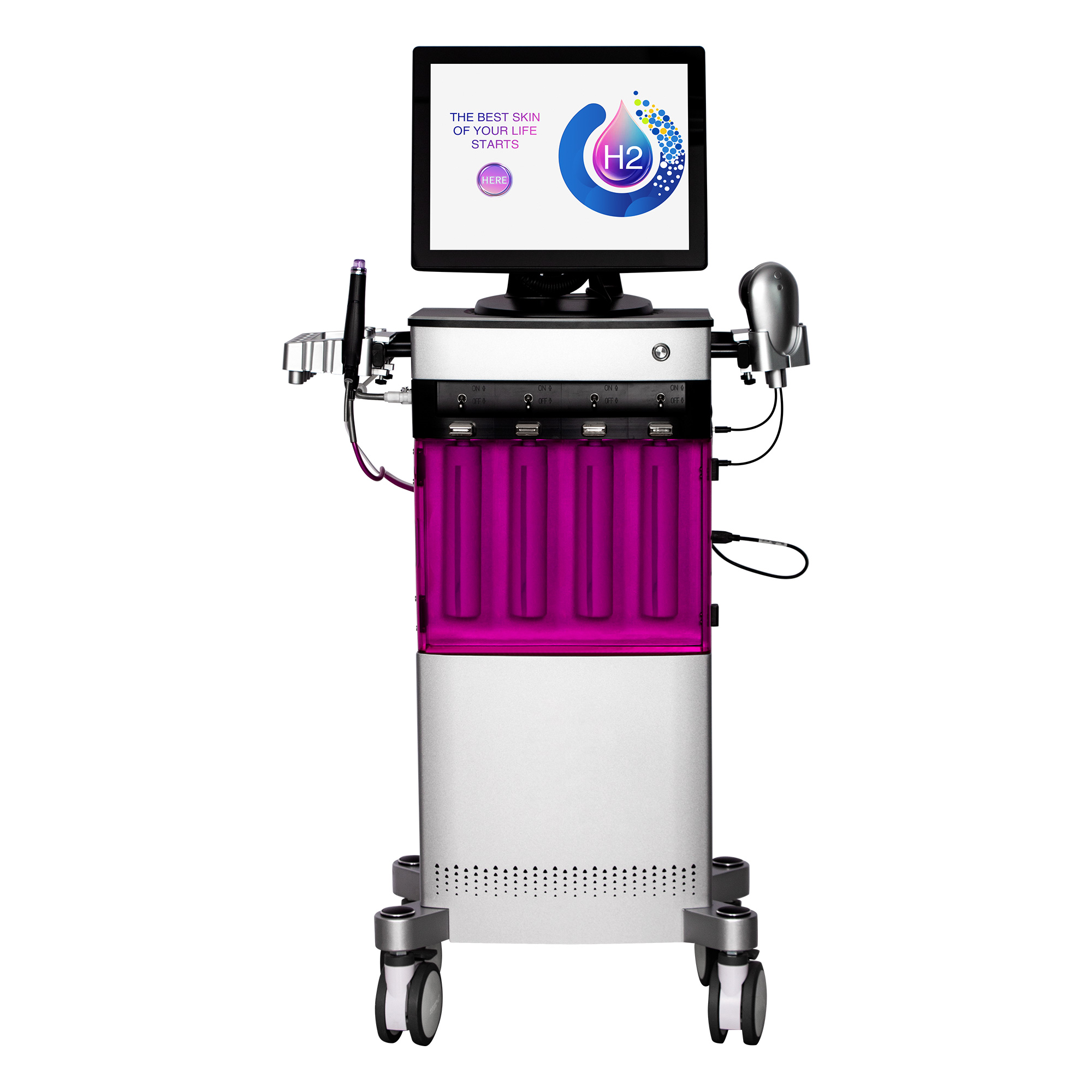 Oxygen Water Facial System Beauty Instrument, Multifunction Facial Spa Equipment Multifunctional Skin Rejuvenation and Firming Beauty Equipment