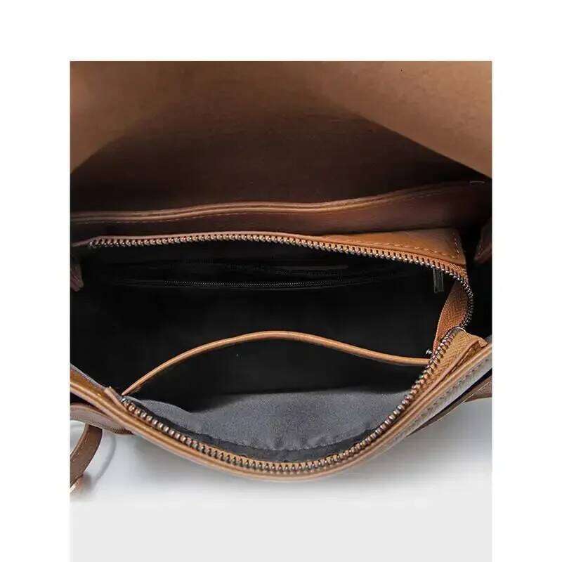 2026 New Soft Natural Cowskin Messenger Vintage 100% Real Leather Women Handbag High Quality Female Shoulder Bag Blue