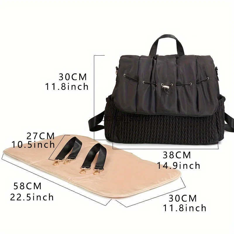 Large Capacity Mommy Diaper Bags Womens Hospital Newborn Nurse Bag Backpacks with changing mat Convenient Bab Q250728