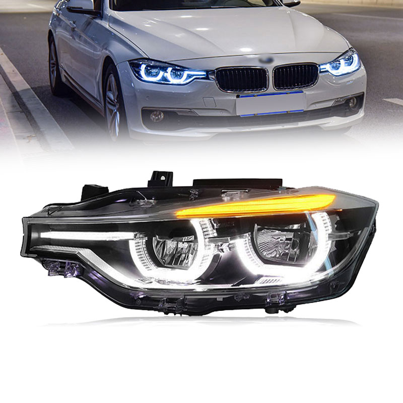 Headlights for BMW 3 Series F30 F35 2013-2018 Modified new spoon-shaped auto headlamp Xenon and Halogen headlight assemblies