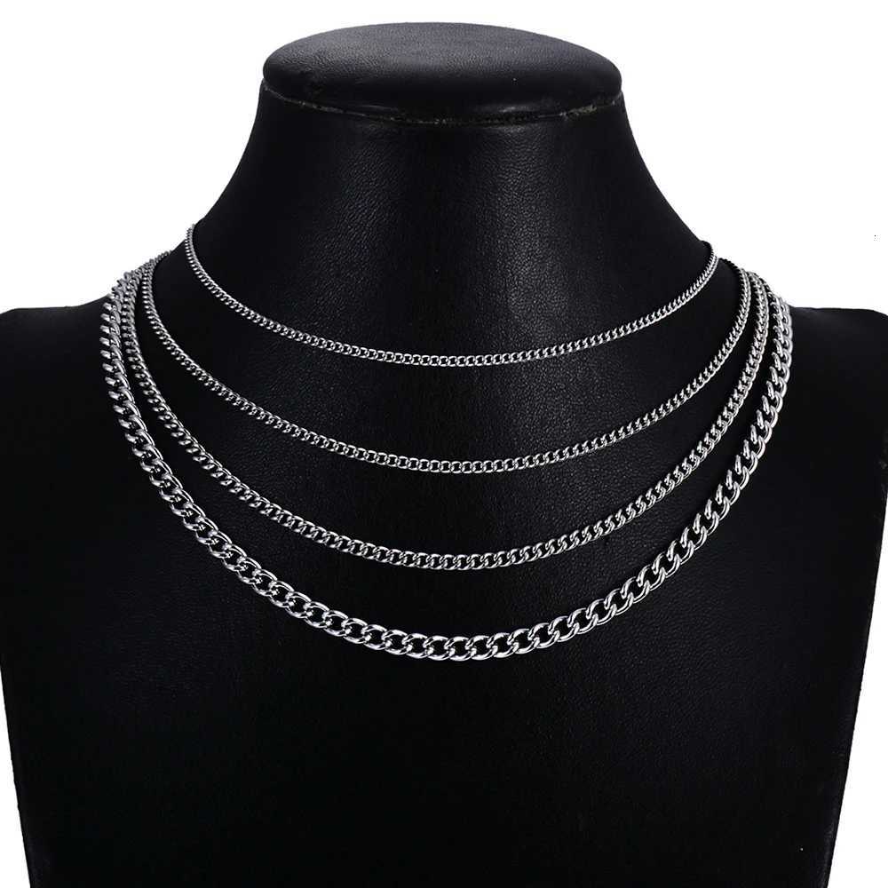 1Pc Stainless Steel Basic Link Chain Necklace 1.5/2/3/4.5mm Necklace Chain for DIY Pendant Necklace Jewelry Making XJ250708