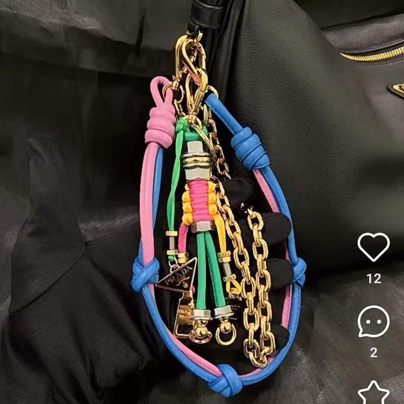 Trendy Robot Bag Triangle Pendant Fashion Handmade DIY Chain Versatile Bag Small Pendant 250726