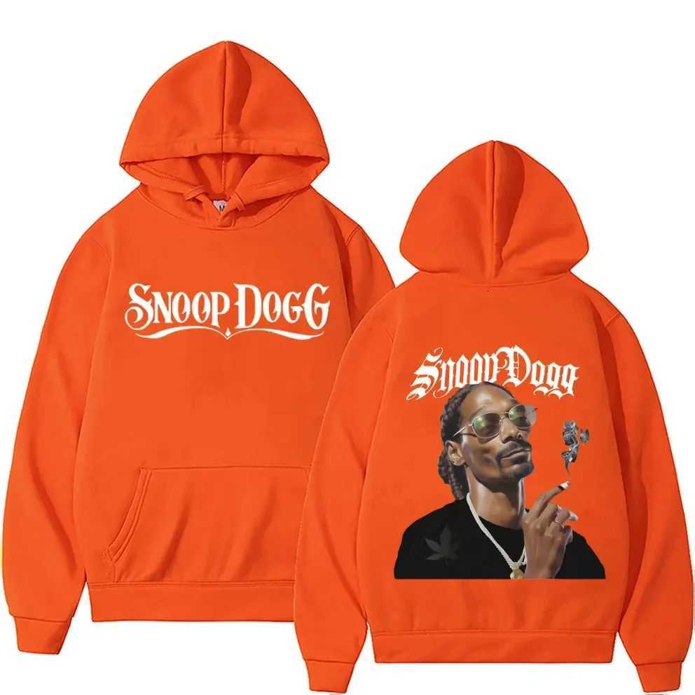 Mens Fashion Y2K Long Sleeve Pullover Sweatshirt Retro Snoop Dog Graphic Hoodie Mens Casual Hip Hop Style Hoodie W250408