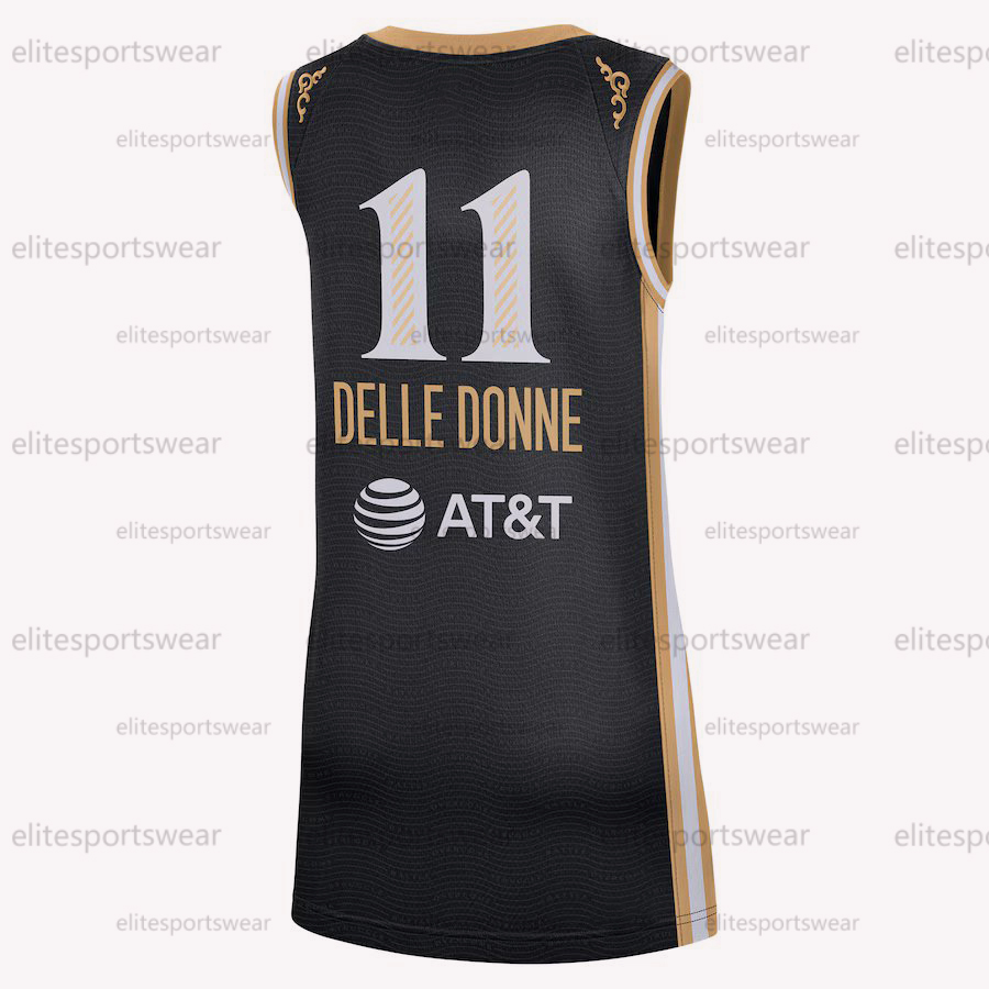 22 Sonia Citron 2025 Basketball Jerseys Iriafen Amoore Edwards Delle Donne Custom Jersey Sweatshirt - Embroidered