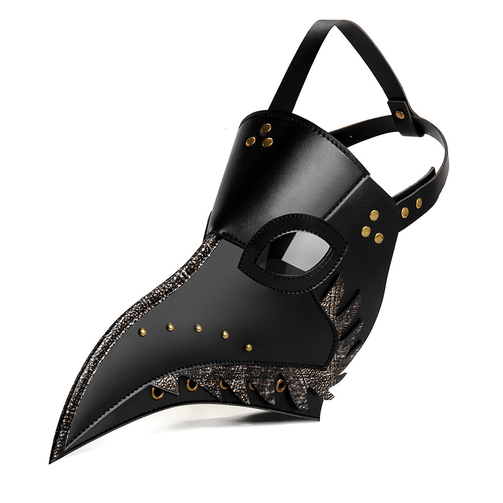 Halloween Plague Doctor Beak Mask Cosplay Party Medieval Headgear for Women ddmymoon